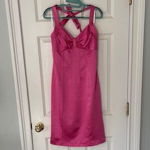 Betsey Johnson Hot Pink Silk Mini Dress
